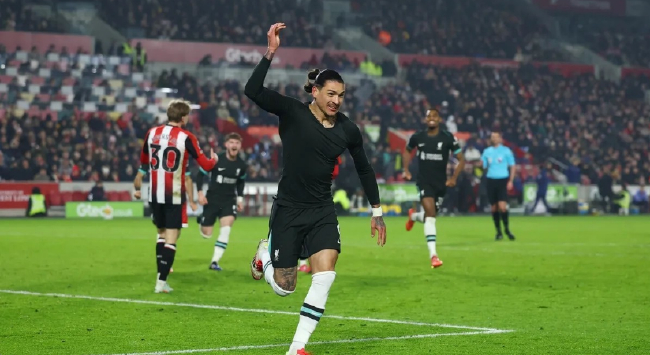 英超-努涅斯补时梅开二度 利物浦2-0布伦特福德 英超-努涅斯补时梅开二度 利物浦2-0布伦特福德